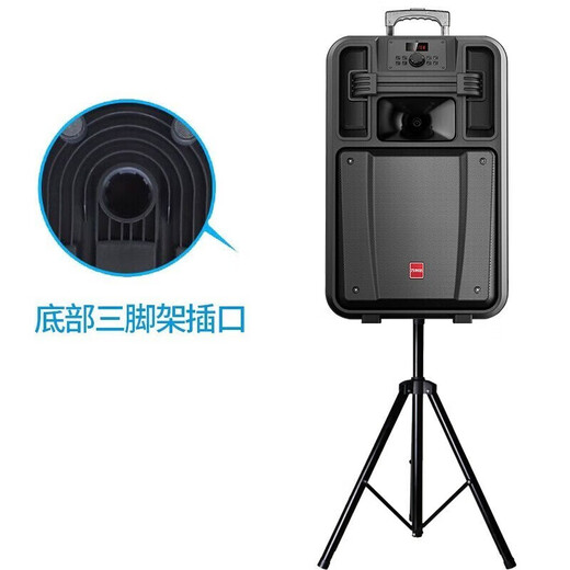 Malida 9050E Master Series Outdoor Mobile Trolley Bluetooth Speaker K-Singing Sound Card All-in-One High-Power Subwoofer Stage Audio Home Singing Square Dance Special Audio 15-inch M+9052E Dual Microphone/Flagship Edition