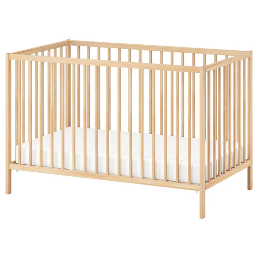 IKEA (IKEA) SNIGLAR crib newborn care crib 0 to 3 years old bed frame home bedroom new product birch baby bed 60x120cm