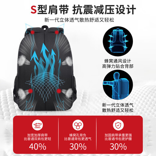 Pull back backpack men's large capacity junior high school student high school bag 2025 new business commuting business trip computer travel backpack