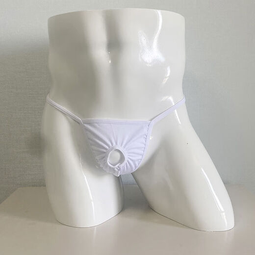 Men's sexy thong with JJ leakage in the middle, personalized single thong for gay men, red 100-170Jin Jin equals 0.5kg, can be worn under the