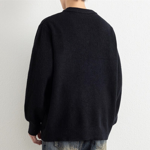 KAZUKI KURAISHI Kazuki Kuraishi Henry collar sweater men's 2025 autumn and winter sweater sweater high-end simple bottoming top floral gray XL