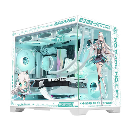 ASUS Tianxuan RTX5070/5060Ti/5060 graphics card 14600KF/265KF assembled computer 3D game console DIY desktop complete machine Tianxuanji customized white sea view room i7 14700KF+ASUS Tianxuan 5060Ti configuration nine