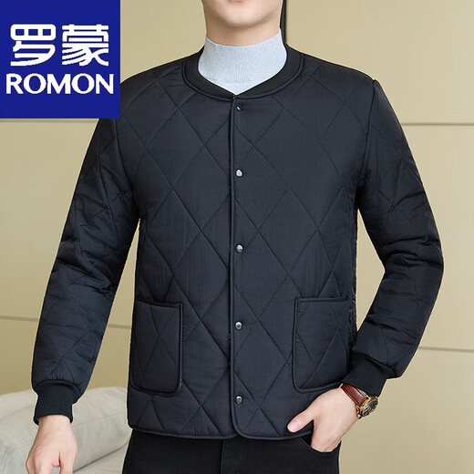 Luo Meng Northeast - 40 degrees cold protection plus velvet thickened lining cotton-padded jacket for men, men's down cotton-padded jacket with small cotton-padded jacket XYX1030 gray, whole body plus velvet L 115Jin Jin equal to 0.5 kg