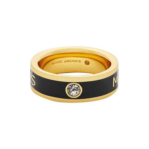 MARC JACOBS women's ring is simple, elegant, exquisite and fashionable brass enamel gold inlaid crystal gift for your girlfriend yellow 7