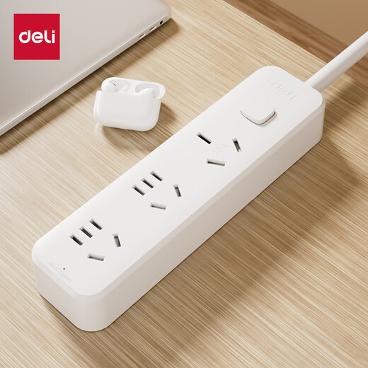 Deli 16A Hochleistungssteckdose 4 kW Klimaanlagensteckdose/Steckdosenleiste/Leistenleiste/Steckdosenleiste/Verdrahtungsleiste 3 Positionen Hauptsteuerschalter 3 Meter (mit 16A-Konverter) LX224S