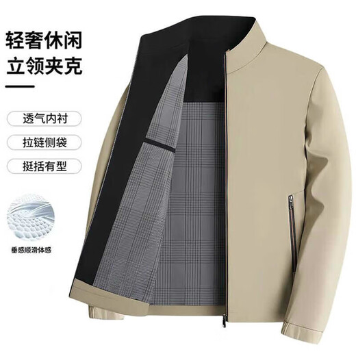 Velvet thickened cotton coat men's winter business casual executive jacket cold-proof and warm dad jacket cotton coat Factory direct sales high quality clearance 555 spring and autumn style navy blue 3XL Recommended weight 155-165 Jin Jin equals 0.5 kg Can be worn