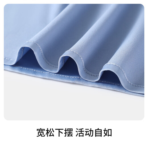 Navikel girls dress new children's skirt sundress pleated classic light luxury fashion comfortable island party blue tweed 140