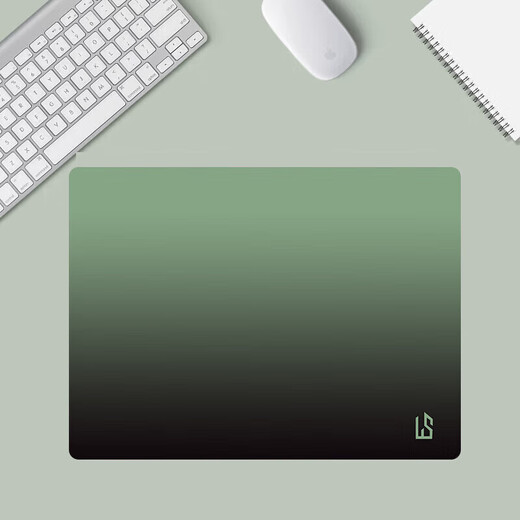 Alfombrilla de ratón 240*200*2MM Alfombrilla de ratón de Color Degradado de Alta Gama Estilo Minimalista Morandi e-sports Oficina Teclado Alfombrilla de Escritorio Color Degradado Verde y Negro 240*200*2