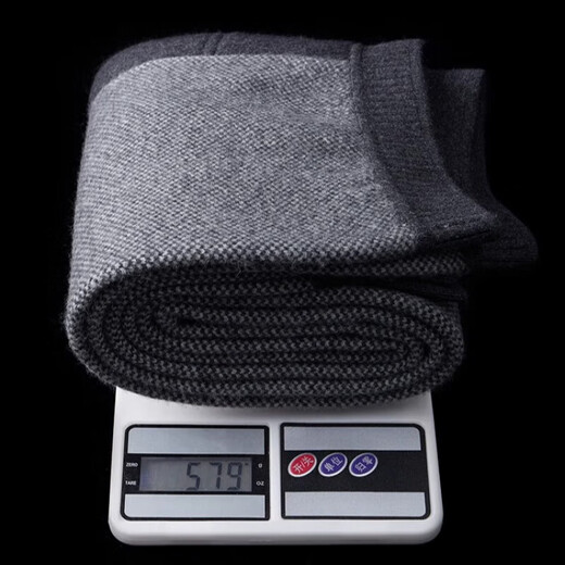 KING DEER Pure Cashmere Men's Thickened High-Waist Warm Pants Women's Slim-fitting Autumn and Winter Underwear Wool Bottoming Cashmere Pants Men-Sesame Style-Dark Gray XL