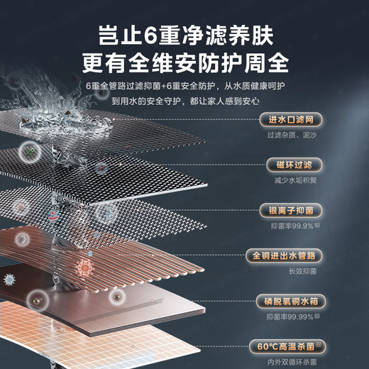 Midea's non-cold feeling 16-liter gas water heater natural gas M9max/M9Smax series sleeping one-level silent supercharger water servo constant temperature fast heating strong exhaust national supplement immediate discount of 20% 16L TSI dual supercharger M9 Max