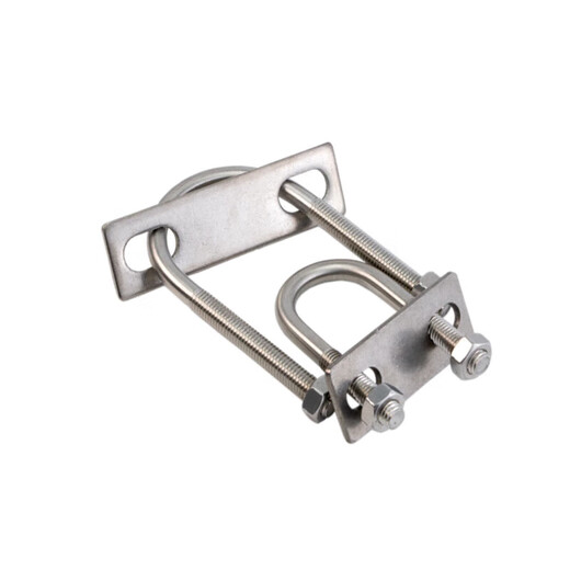 He Jiagong 304 stainless steel M6M8M10 full set of U-shaped screws, extended U-shaped card, U-shaped bolt tube clamp, fixed 304U8*42*100 complete set
