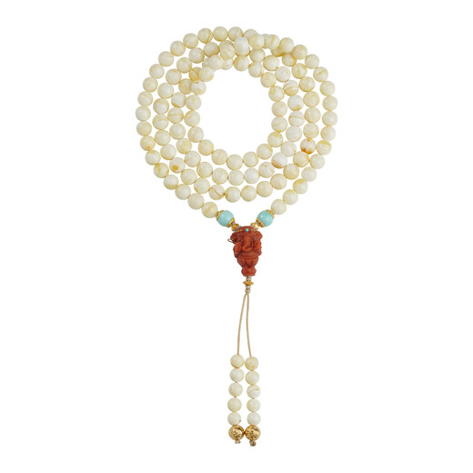 Potala Palace 18K gold beeswax southern red and turquoise beads multi-circle bracelet necklace men and women transfer beads bracelet birthday gift