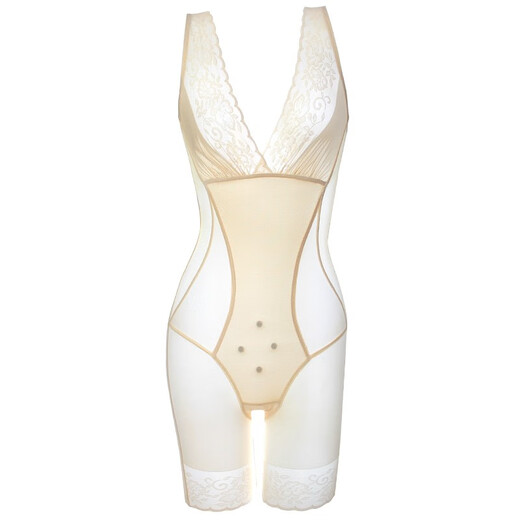 Tingmei Body Shaping Bra Women's Abdominal Control One-piece Waist Shaping Tight Seamless Postpartum Body Removal Carved Crotch Body Beautification Black (Triangular Buckle Style) L (Recommended 111-125 Jin Jin is equal to 0.5 kg)