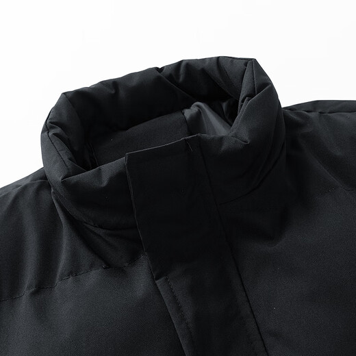 Woodpecker (TUCANO) cotton jacket for men, windproof stand collar, warm and comfortable cotton jacket, fashionable and versatile cotton jacket top for men, black L