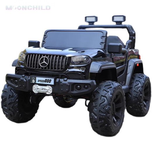 MOONCHILD high-end children's electric vehicle off-road vehicle for children and babies can sit on people's remote control toy car as a birthday gift for girls, white