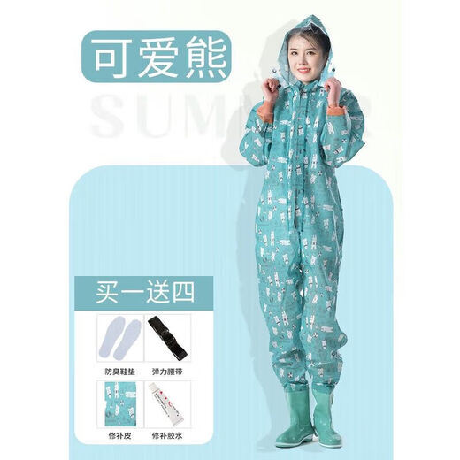 Women's waders with trousers and rain boots integrated, half-length one-piece fishing pants, waterproof for children on the beach, children's wading, yellow overalls (big pockets), shoe size 36