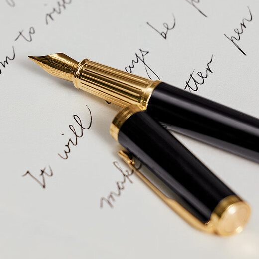 PARKER Hot Products Birthday Gift Pen and Ink Pen High-end Gift Box Zhuoer Men's Signature Business Gift Light Luxury Gift Gift for Friends High-end Adult Landing Gift Elite Smart Black Gold Clip Ink Pen - Instant Success Gift Box