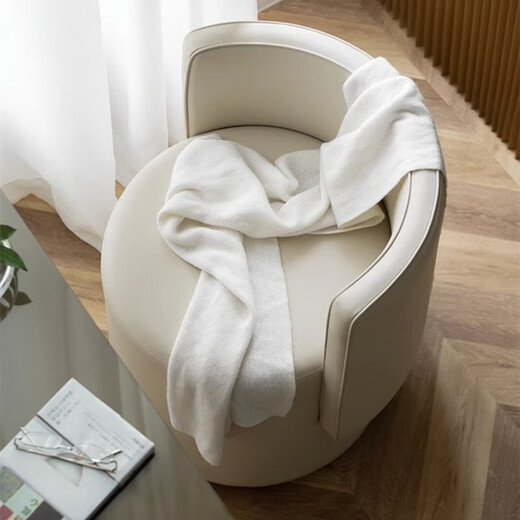 Shantou Lincun Bedroom Light Luxurious Makeup Stool Pulley Master Bedroom Dressing Stool Chair Simple Backrest Dressing Stool Beige Bright Star Velvet 360 Rotation