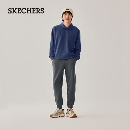 Skechers men's 2025 new autumn and winter velvet warm versatile pants sports sweatpants casual trousers L325M105