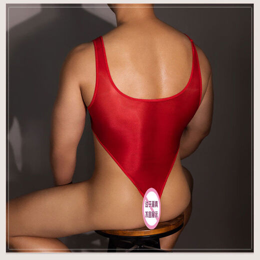 Men's sexy underwear, gay underwear, transparent silky thong, gay sexy suspender strap jumpsuit, white high-waisted thong jumpsuit, sexy and transparent, large size recommended weight 130160Jin Jin is equal to 0.5 kg