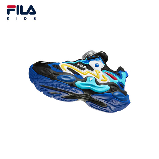 FILA斐乐儿童童鞋跑步鞋2025年冬季新款男女童小童儿童复古跑鞋 黑/斐乐白-BP 32