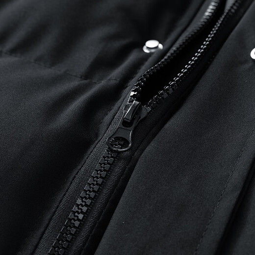 Woodpecker (TUCANO) cotton jacket for men, windproof stand collar, warm and comfortable cotton jacket, fashionable and versatile cotton jacket top for men, black L