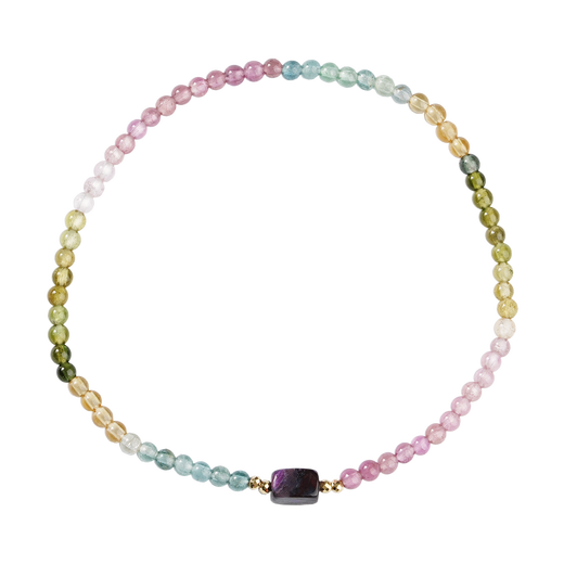 Potala Palace's Orphan Tourmaline Shuju Lai 18K Gold Bracelet Women's High-end Transfer Bead Bracelet Birthday Gift for Girlfriend