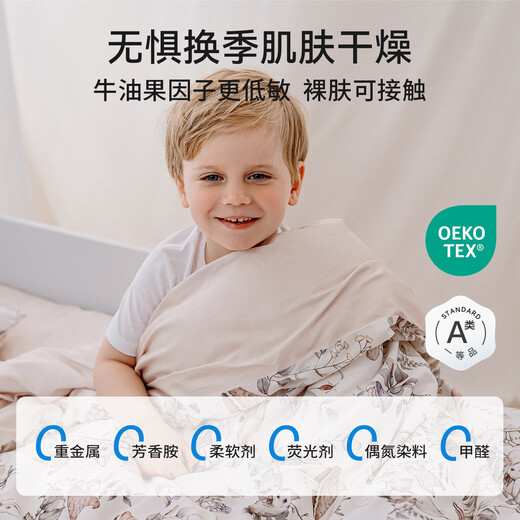 EMXEE Kindergarten Quilt Three-piece Set Pure Cotton Baby Bedding Bedding Set Seven-piece Autumn Luxury Fairy Tale Seven-piece Set Three-piece Basic Quilt Core + Pillow Core + Mattress Core