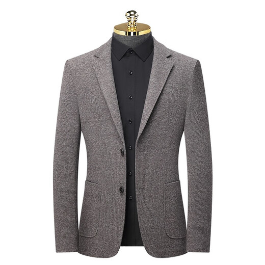 Playboy (PLAYBOY) 2025 Autumn and Winter Thick Men's Wool Suit Young and Middle-aged Men's Business Casual Trend Single Suit Jacket Men 6656 Gray M 170