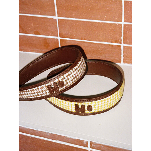 Tagi.<i>Imagine PU leather retro plaid wide version high skull autumn and winter retro headband headband sesame red wine