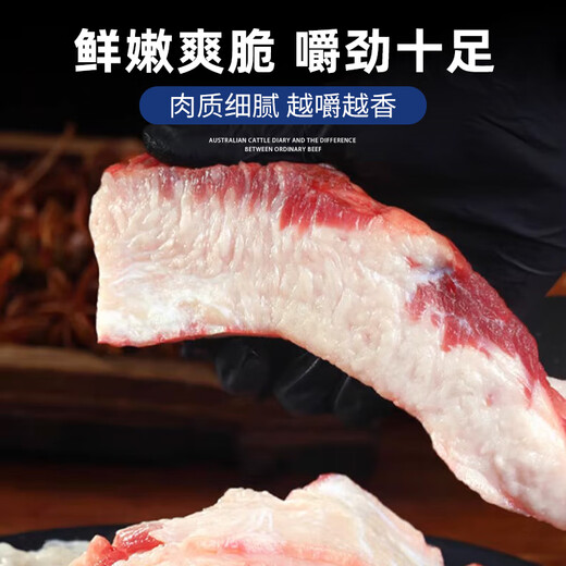 Australian Beef Diary Imported Original Cut Crispy Beef Breast Oil Net Weight 600g Beef Breast Slices BBQ Chaoshan Hot Pot Ingredients