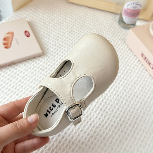 G.duck Korean style baby girl shoes 2025 spring and autumn new style small and medium-sized children's leather shoes girls princess shoes children's single shoes trendy black 21 inner length 13.5m