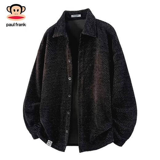 Big Mouth Monkey (paul frank) American trendy brand jacket men's jacket 2025 autumn and winter casual loose cardigan high-end fashion style top clothing dark gray official authentic L recommended 110-130Jin Jin equals 0.5 kg