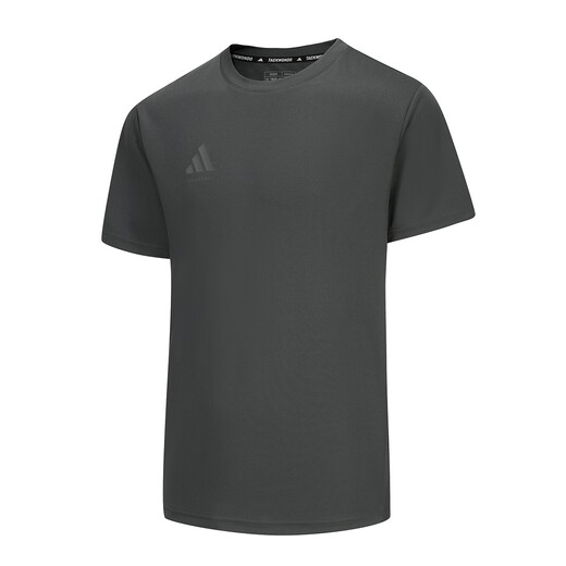 Adidas short-sleeved men's 2025 sports skin-friendly breathable fitness outdoor lightweight quick-drying T-shirt dark gray/light gray XL