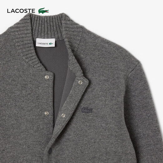LACOSTE French crocodile men's 25 new autumn fashion versatile sweater cardigan jacket | AH5170 050/dark gray S 3