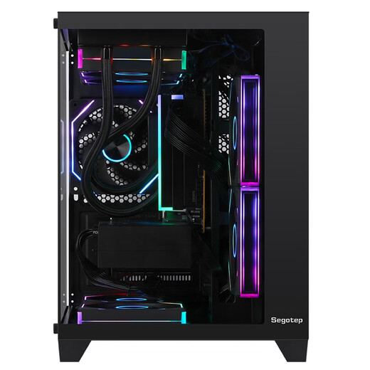 Colorful Ruilong 9600X/7500F/5060/5060ti/5070 Game Console 3A Masterpiece Live Desktop Computer Productivity AI Model Rendering DIY Assembly Machine with Three 9600X+RTX5070 Black Single Host