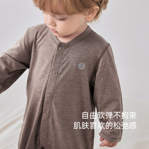 Babylove baby jumpsuit spring and autumn light and warm clothes for men and women solid color romper crawling clothes bottoming pajamas