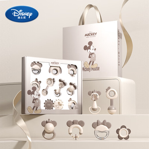 Disney rattle soothing gift box newborn meeting gift baby toy gift box full moon gift Leyou gift box style