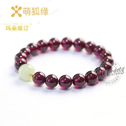 Menghuyuan Collection Grade Purple Tooth Black Garnet Bracelet Women's Jade Buddha Bead Bracelet Birthday Gift for Women 6