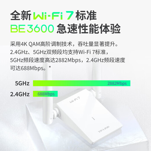普联（TP-LINK）Wi-Fi6千兆无线网卡台式wifi7电脑免驱动接收器无限网络笔记本双频外置usb主机5g信号天线专用linu Wi-Fi7双频【BE3600免驱动】外接