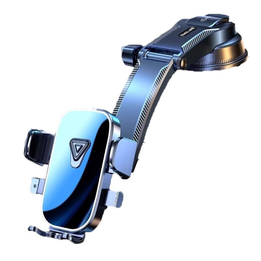 XVVMI车载手机支架汽车货车2025新款万能通用导航中控仪表台吸盘卡扣式 黑色