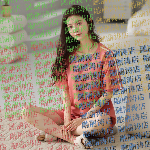 PurCotton全面时代2025年新款睡衣女夏季纯棉短袖两件套夏天条纹家居服 yzt9859 M  女款建议80100斤