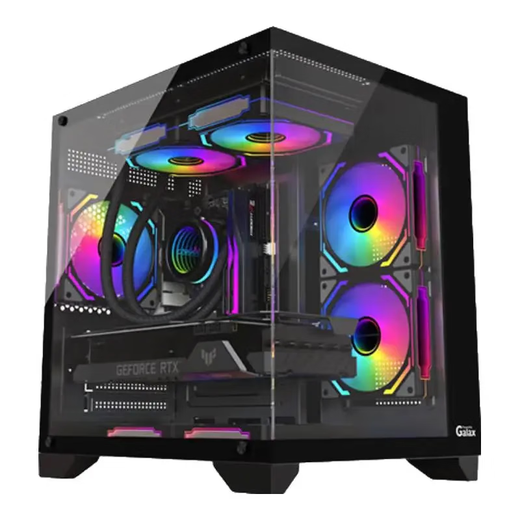 GALAX family bucket sea view room i5 12600KF/14600KF/RTX5060/5060Ti design live game e-sports delta assembly computer DIY assembly machine desktop configuration eight 14600KF+5060Ti