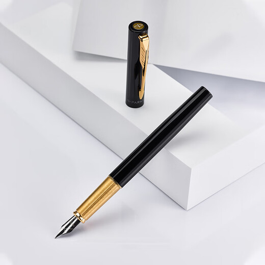 Parker fountain pen and ink pen high-end cultural and creative gift box student set business gift custom engraving birthday gift gift stationery signature national trend gift box souvenir adult gift Wycombe Luxury Phantom Black Gold Clip Ink Pen + Notebook Gift Box