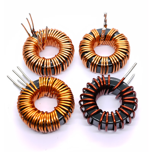 Hanshi Hengye Iron-silicon-aluminum ring inductor energy storage magnetic ring inductor 80uH dual 1.5 wires 30A vertical motor wire/10 pcs