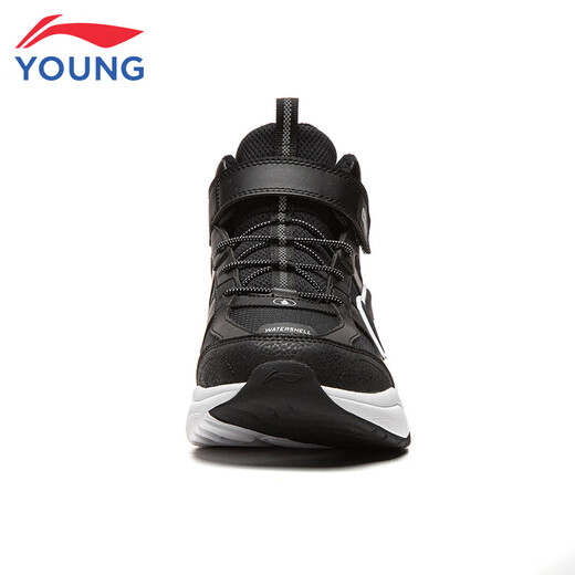 李宁童鞋儿童棉鞋运动鞋男大童加绒防泼水减震回弹休闲鞋37YKCU224-9