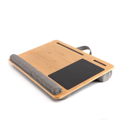 Studio, student dormitory, lazy table, bedroom bed, lap table, portable study desk, laptop table, lap table (walnut color), portable and easy to carry/lazy person’s savior/drama watching tool