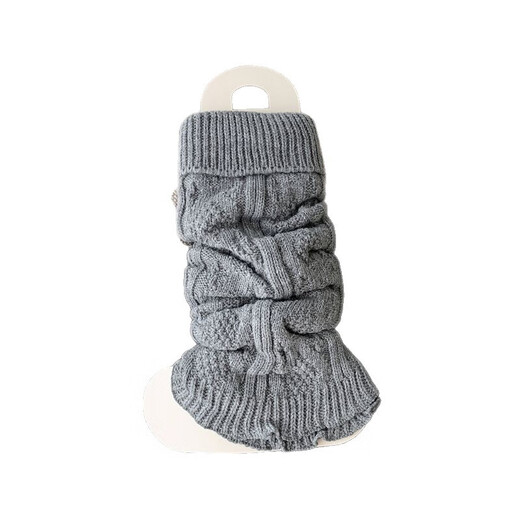 Zhuanying Maillard colored pile socks for girls y2k autumn and winter JK diamond square lace solid color retro knitted calf sleeves white M flat about 44c