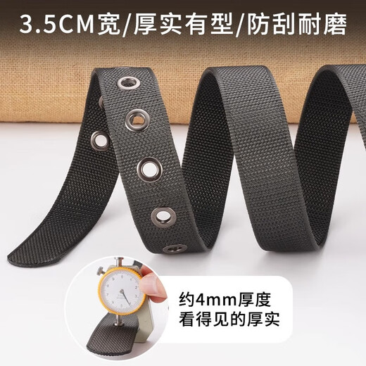 Pull back canvas belt men's pin buckle belt men's young men's woven nylon workwear casual all-match tactical jeans belt