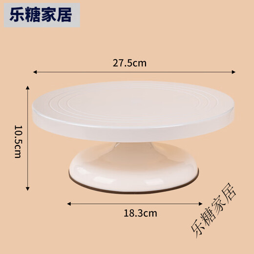 Xushansi Decorating Turntable Cake Decorating Table Set Home Professional Rotating Turntable Baking Birthday Cake Making Tool Upgraded Double Bearing White Turntable Suitable for 410 Inches